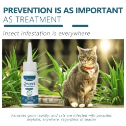 DTOPBUYAGE - Agent anti-puces et tiques pour animaux de compagnie, 50 ml - dtopbuyage