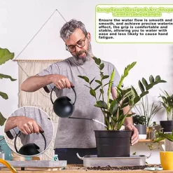 DTOPBUYAGE - Arrosoir en acier inoxydable, 400 ml