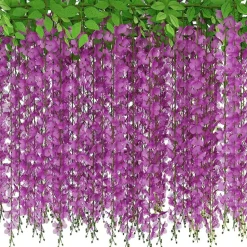 DTOPBUYAGE - Bande de wisteria artificielle pour décoration de mariage 2 pièces dtopbuyage