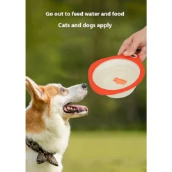 DTOPBUYAGE - Bol de nourriture pour chien en silicone pliable dtopbuyage