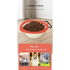 DTOPBUYAGE - Bol de nourriture pour chien en silicone pliable dtopbuyage