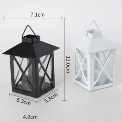 DTOPBUYAGE - Bougeoir en fer à style européen vintage blanc 2 pièces dtopbuyage