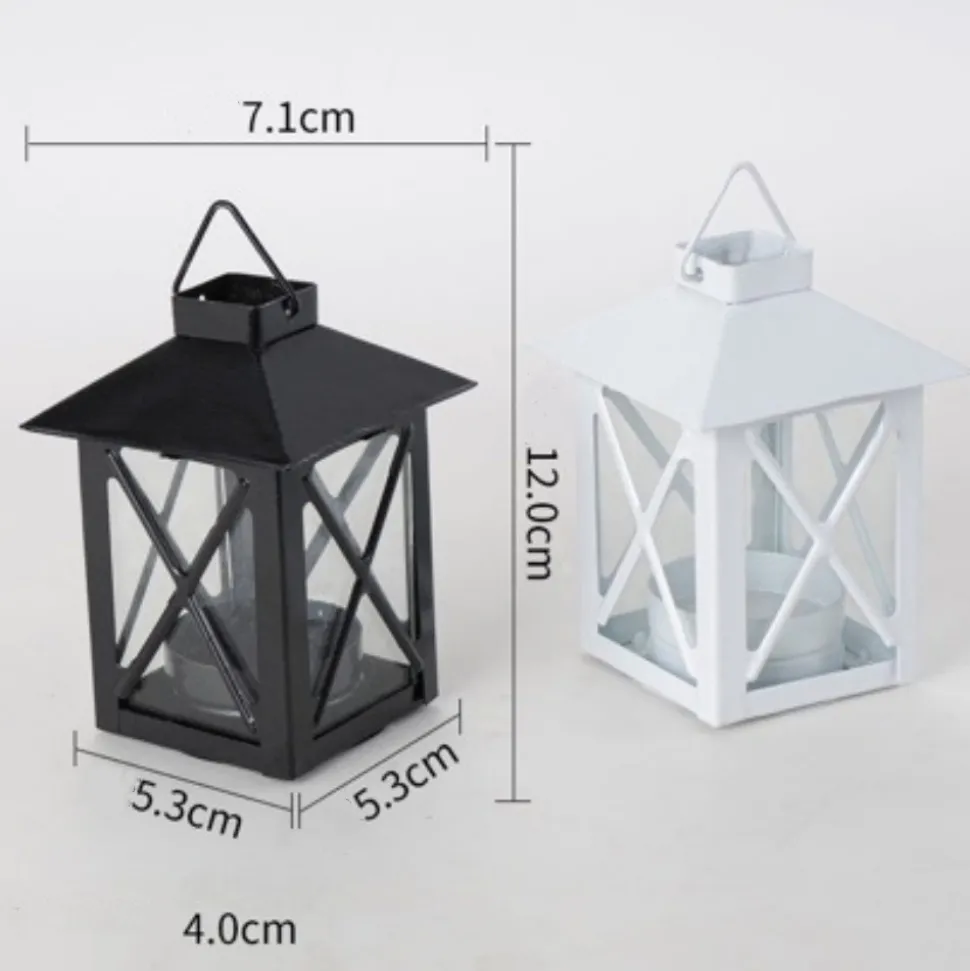 DTOPBUYAGE - Bougeoir en fer à style européen vintage noir 2 pièces dtopbuyage