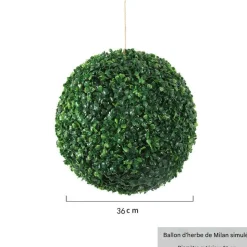 DTOPBUYAGE - Boule de plante artificielle de milan pour la décoration du plafond 36cm dtopbuyage
