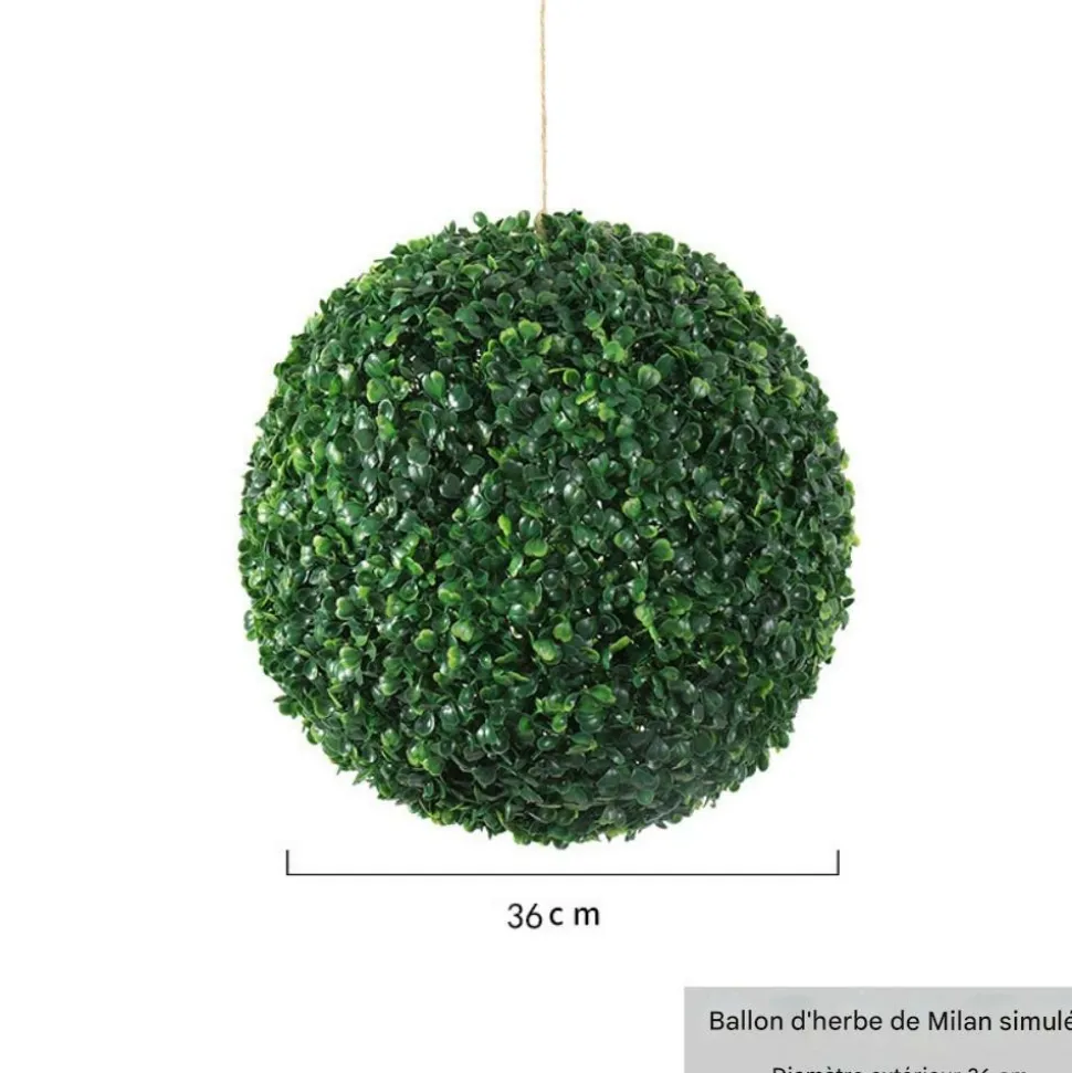 DTOPBUYAGE - Boule de plante artificielle de milan pour la décoration du plafond 36cm dtopbuyage
