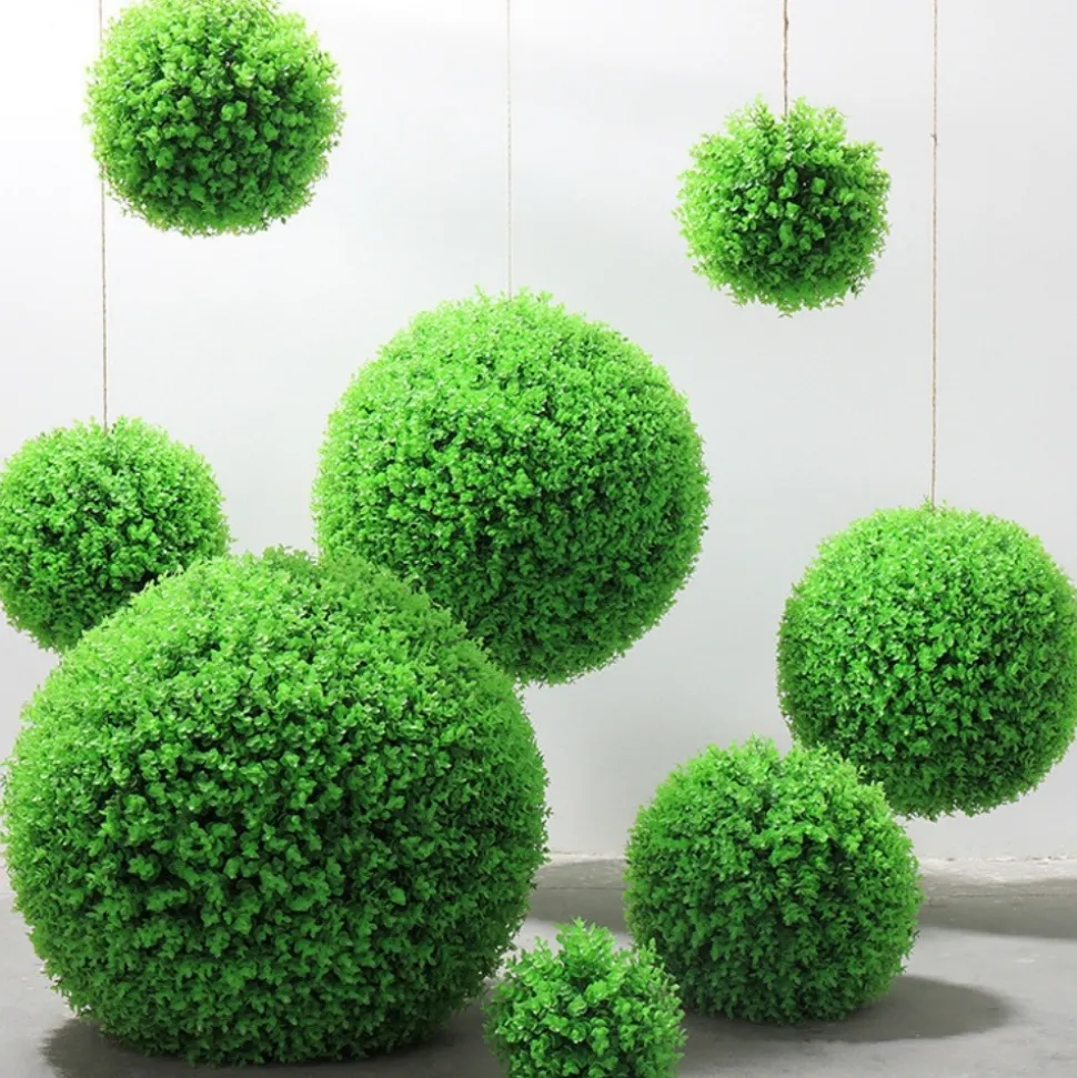 DTOPBUYAGE - Boule de plante artificielle d'eucalyptus pour la décoration du plafond intérieur 35c dtopbuyage