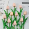 DTOPBUYAGE - Bouquet de 10 tulipes artificielles rose clair dtopbuyage