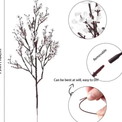 DTOPBUYAGE - Bouquet de fleurs simulées d'étoiles dtopbuyage