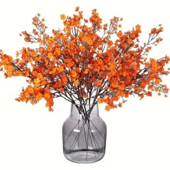 DTOPBUYAGE - Bouquet de fleurs simulées d'étoiles 10 bâtons rouges dtopbuyage