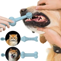 DTOPBUYAGE - Brosse à dents dtopbuyage, nettoyage buccal pour chats et chiens