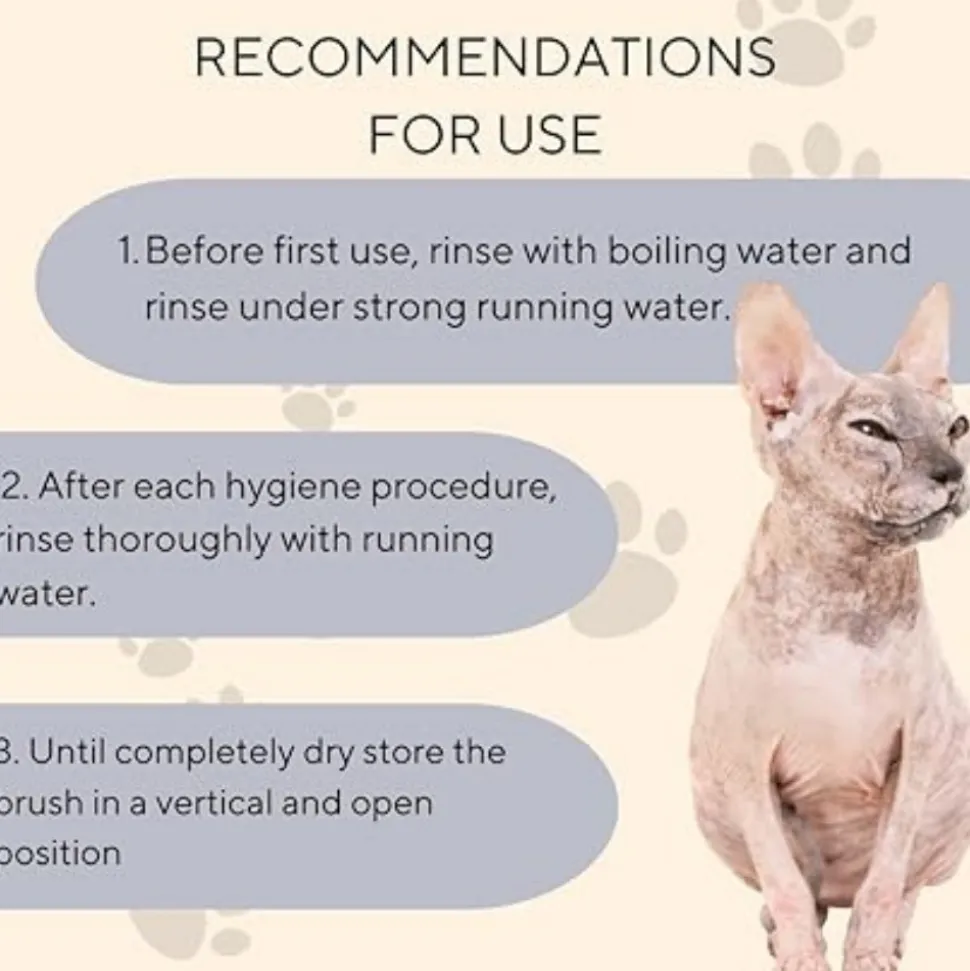 DTOPBUYAGE - Brosse à dents silicone pour animal de compagnie transparente