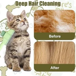 DTOPBUYAGE - Brosse autonettoyante magique pour chats et chiens élimine poils et puces