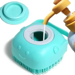DTOPBUYAGE - Brosse de bain pour animaux de compagnie avec distributeur de shampooing dtopbuyage