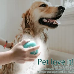 DTOPBUYAGE - Brosse de bain pour animaux de compagnie avec distributeur de shampooing dtopbuyage