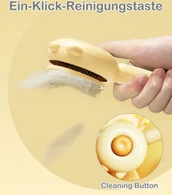 DTOPBUYAGE - Brosse pour animaux de compagnie bouton de nettoyage