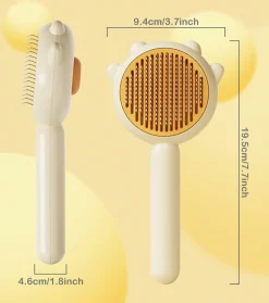 DTOPBUYAGE - Brosse pour animaux de compagnie bouton de nettoyage