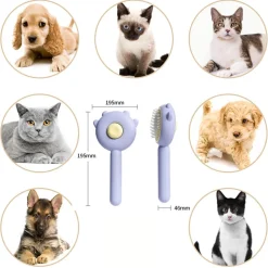 DTOPBUYAGE - Brosse pour animaux de compagnie bouton de nettoyage