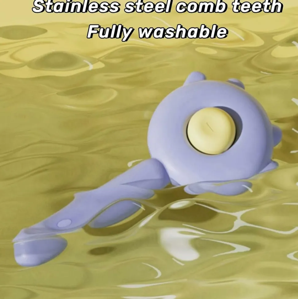 DTOPBUYAGE - Brosse pour animaux de compagnie bouton de nettoyage