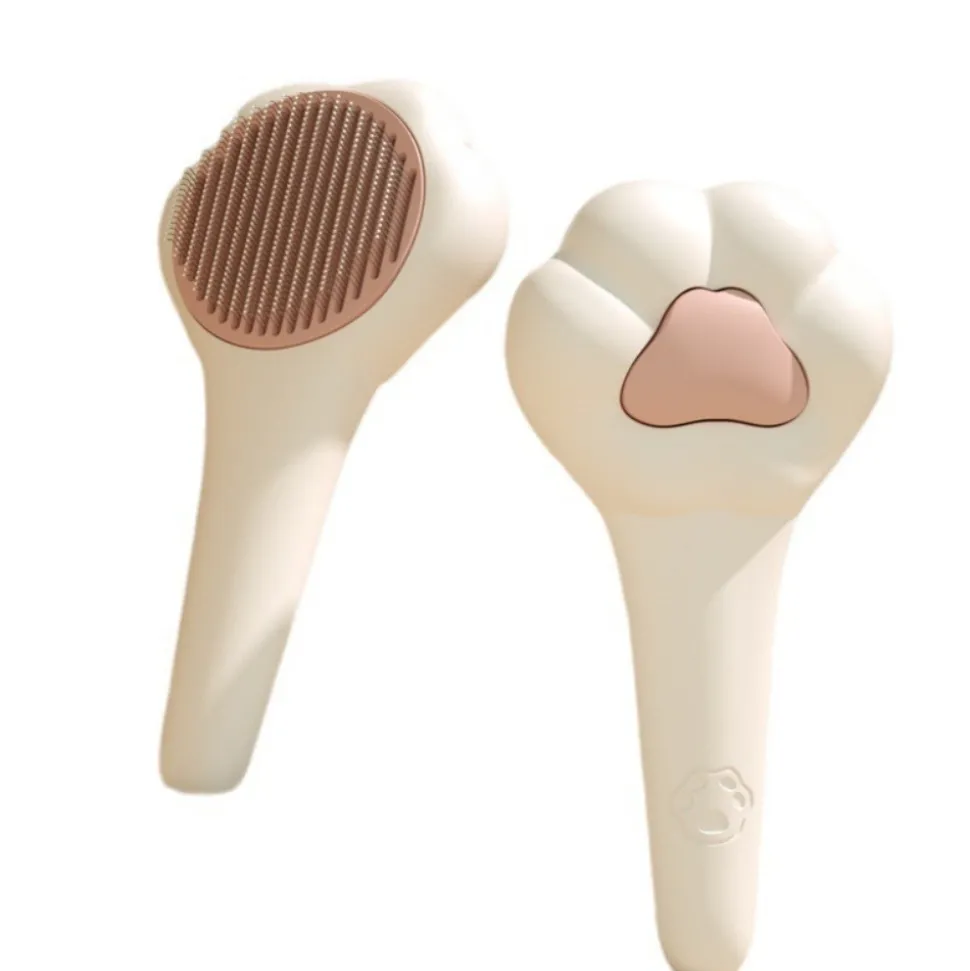 DTOPBUYAGE - Brosse pour chat avec nettoyage automatique