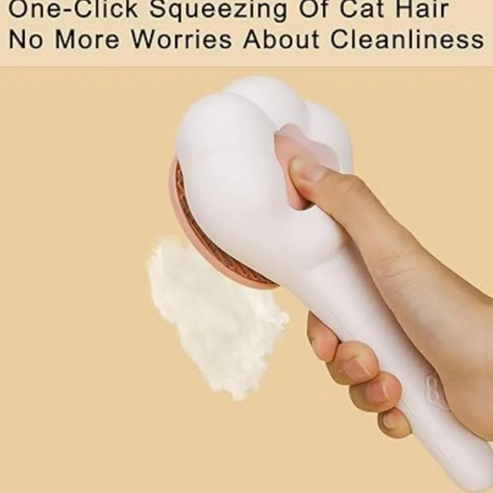 DTOPBUYAGE - Brosse pour chat avec nettoyage automatique