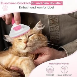 DTOPBUYAGE - Brosse pour chat et chien rose