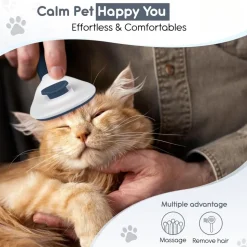 DTOPBUYAGE - Brosse pour chat et chien rose