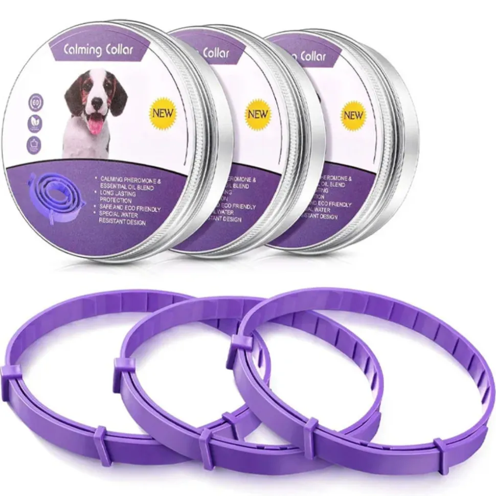 DTOPBUYAGE - Collier apaisant réglable dtopbuyage pour chiens