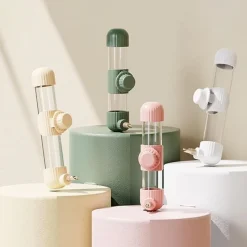 DTOPBUYAGE - Distributeur d'eau automatique vert 280 ml pour oiseaux