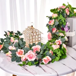 DTOPBUYAGE - Dtopbuyage - 16 rosiers artificiels blancs, 2 pièces