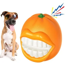 DTOPBUYAGE - Dtopbuyage balle orange amusante pour chiens