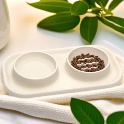 DTOPBUYAGE - Dtopbuyage bols anti-goulu en silicone pour chats et chiens