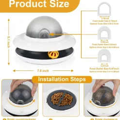 DTOPBUYAGE - Dtopbuyage distributeur alimentaire interactif pour chats