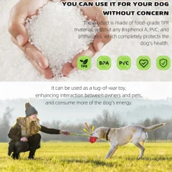 DTOPBUYAGE - Dtopbuyage jouet de récupération pour chien avec corde