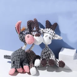 DTOPBUYAGE - Dtopbuyage jouet à mâcher en peluche d'âne pour chien