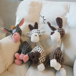 DTOPBUYAGE - Dtopbuyage jouet à mâcher en peluche d'âne pour chien