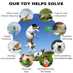 DTOPBUYAGE - Dtopbuyage jouet de récupération pour chien avec corde