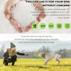 DTOPBUYAGE - Dtopbuyage jouet de récupération pour chien avec corde