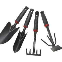 DTOPBUYAGE - Ensemble 4 outils jardinage acier inox