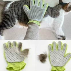 DTOPBUYAGE - Gant de toilettage 2 en 1 pour chiens et chats