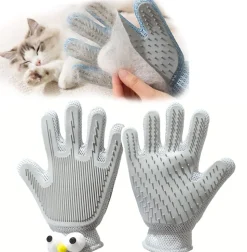 DTOPBUYAGE - Gant de toilettage 2 en 1 pour chiens et chats