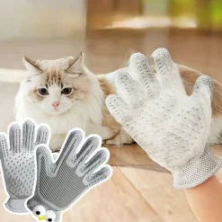 DTOPBUYAGE - Gant de toilettage 2 en 1 pour chiens et chats