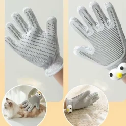 DTOPBUYAGE - Gant de toilettage 2 en 1 pour chiens et chats