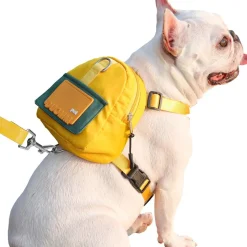 DTOPBUYAGE - Harnais pour chien avec sac à dos - jaune