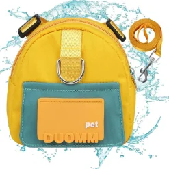 DTOPBUYAGE - Harnais pour chien avec sac à dos - jaune