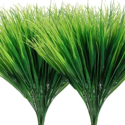 DTOPBUYAGE - Herbe artificielle - fleurs en plastique à 7 branches - décoration pour jardin - dtopbuyage