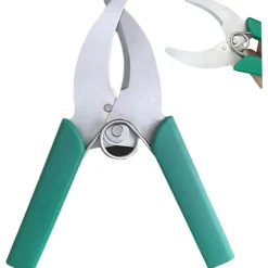 DTOPBUYAGE - Jardin pelle sécateurs acier inoxydable anneau coupe uptoda