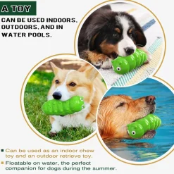 DTOPBUYAGE - Jouet à mâcher pour chien - indestructible, grinçant dtopbuyage