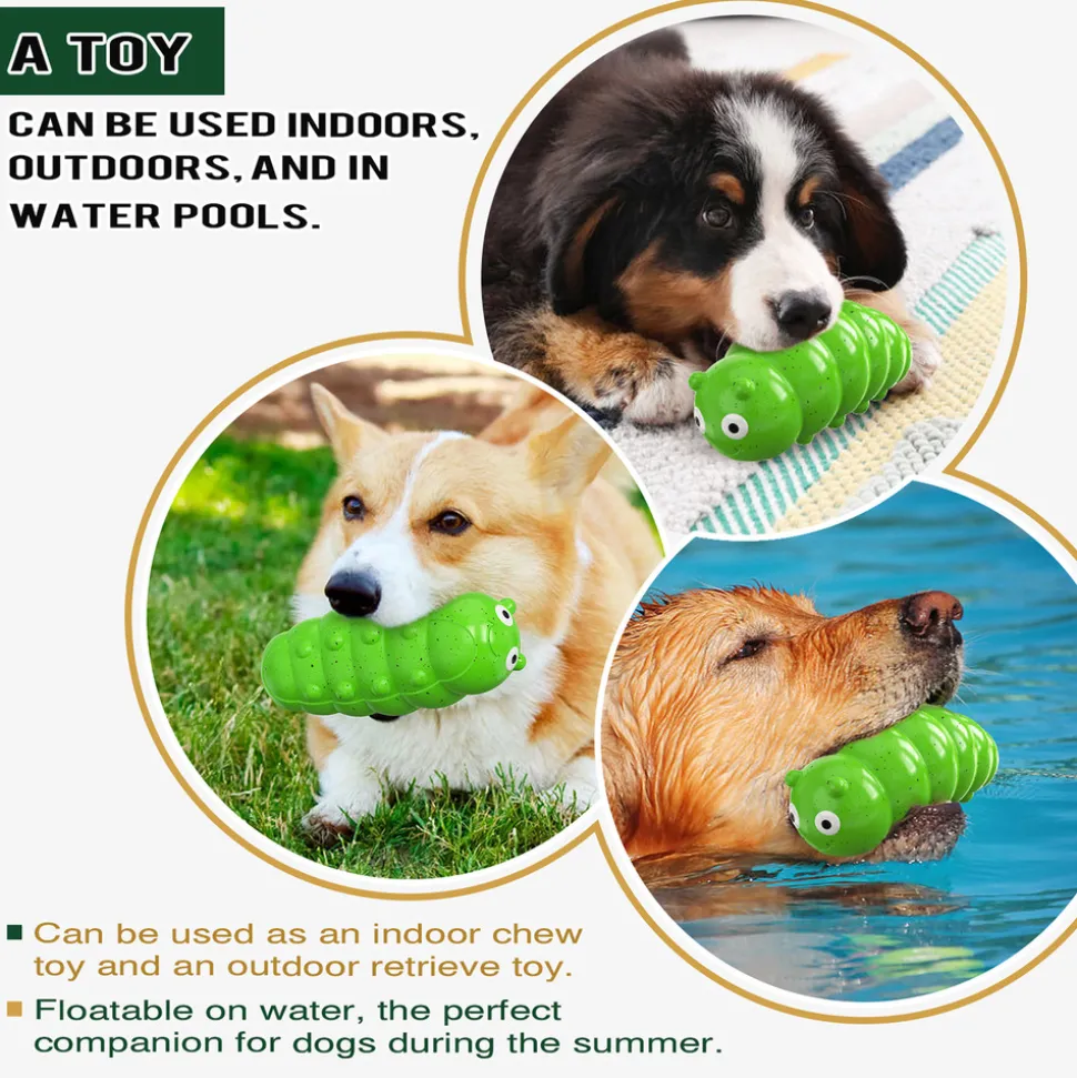 DTOPBUYAGE - Jouet à mâcher pour chien - indestructible, grinçant dtopbuyage