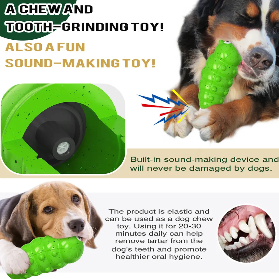 DTOPBUYAGE - Jouet à mâcher pour chien - indestructible, grinçant dtopbuyage