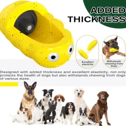 DTOPBUYAGE - Jouet à mâcher pour chien - indestructible, grinçant dtopbuyage